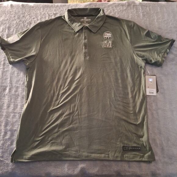 Maine Colosseum Polo Shirt Size XL Dark Green Stretch OHT Appreciation - Picture 1 of 10